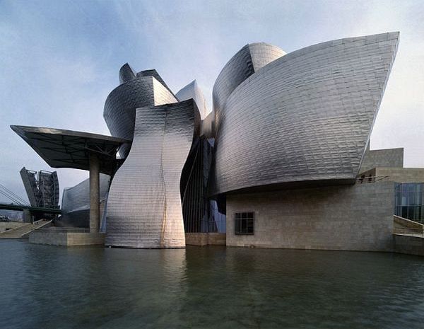 Guggenheim Bilbao titanium facade detail