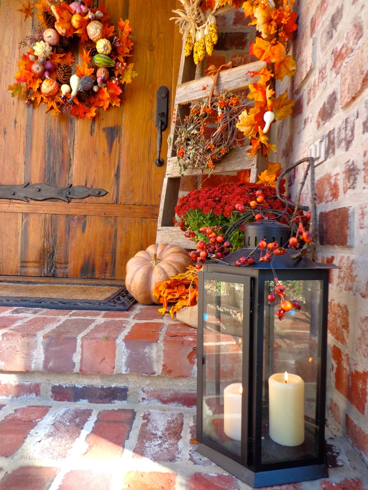 Autumn porch weather-ready decor