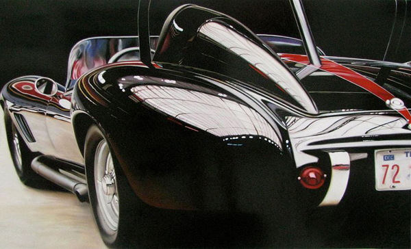Gloss varnish car painting by Cheryl Kelley