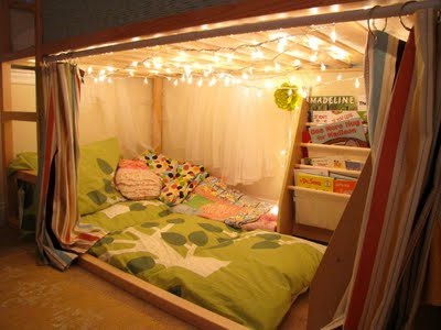 Compact cozy nook detail