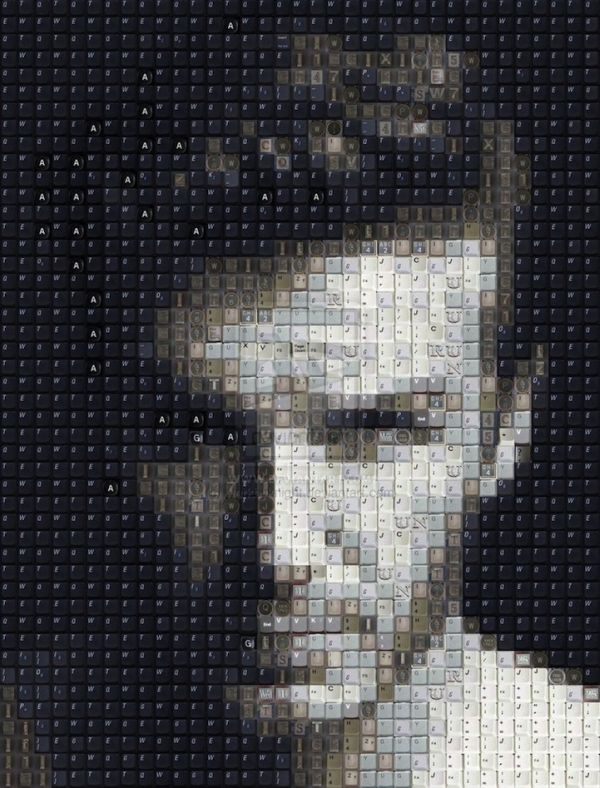 computer-key-portrait02 Keyboard key mosaic celebrity face