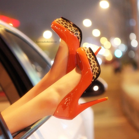 Elegant high heels for evening parties