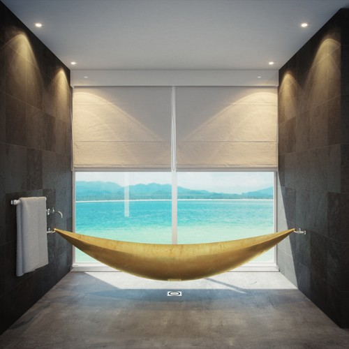 Solid-surface soaking tub inspiration