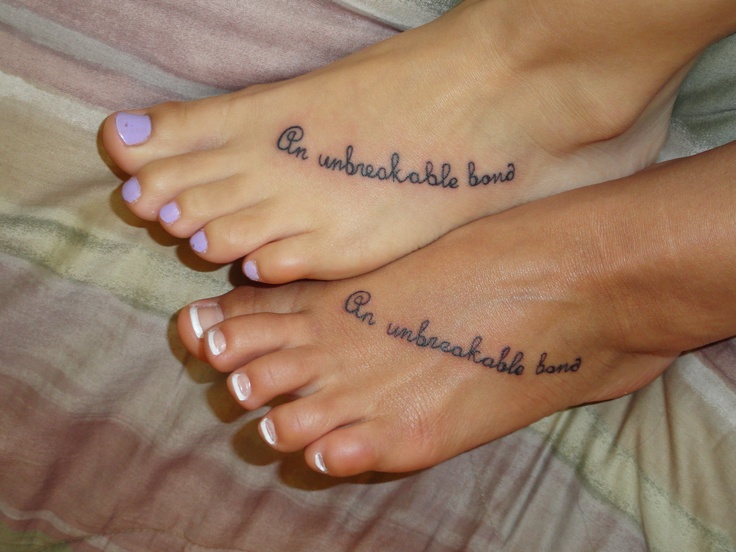 Matching sister tattoo designs