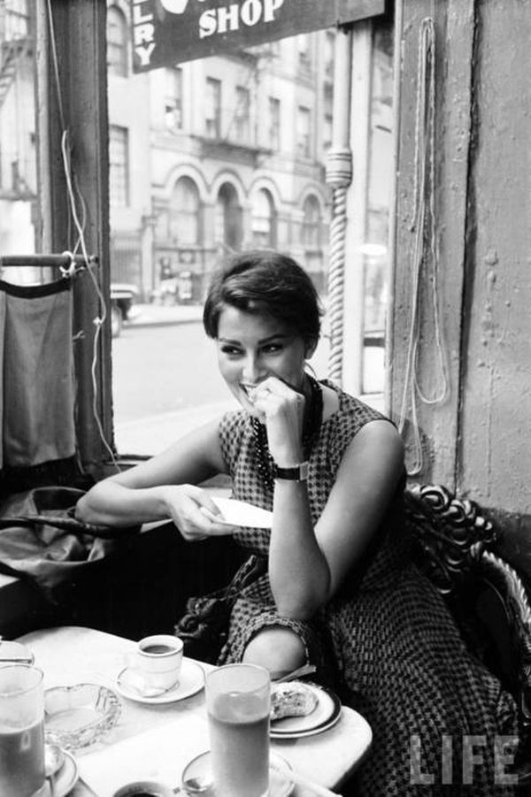 Sophia Loren standing portrait