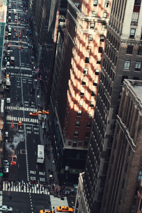 New York cityscape with urban atmosphere