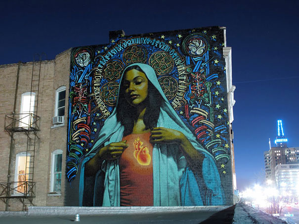 Street art mural in Salt Lake City, USA