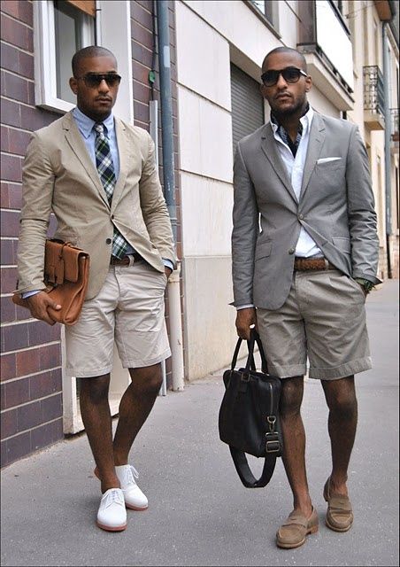 Men's summer evening street look
