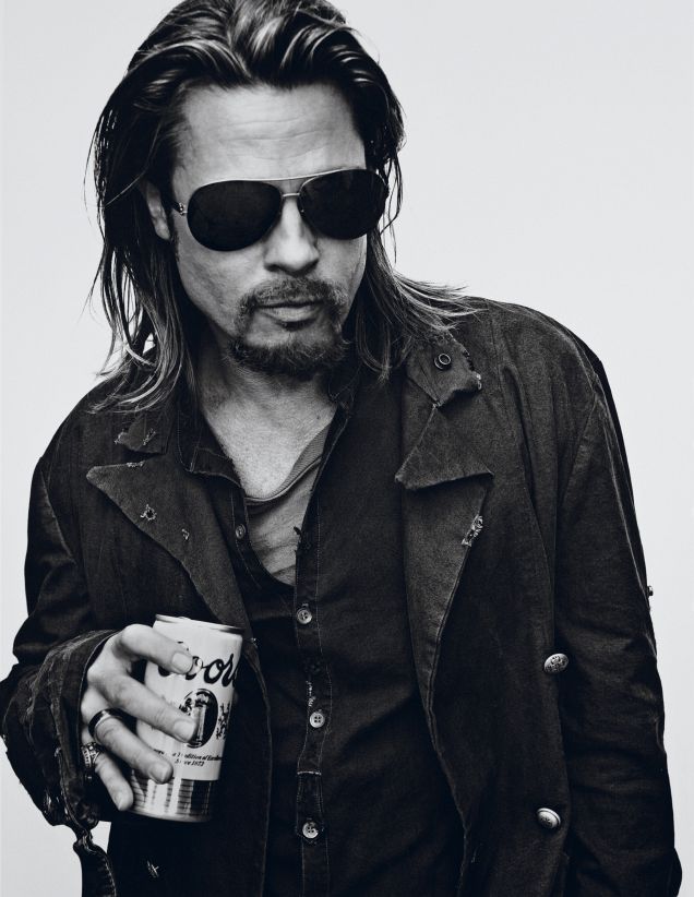 brad-pitt-magazine-2012-10 Brad Pitt Interview Magazine editorial portrait