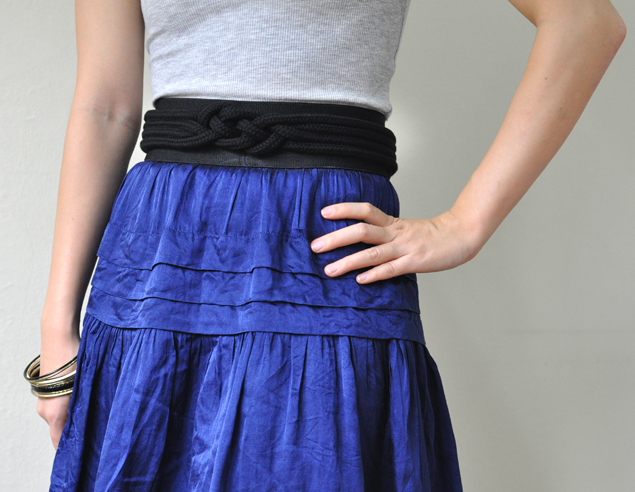 Knotted DIY belt