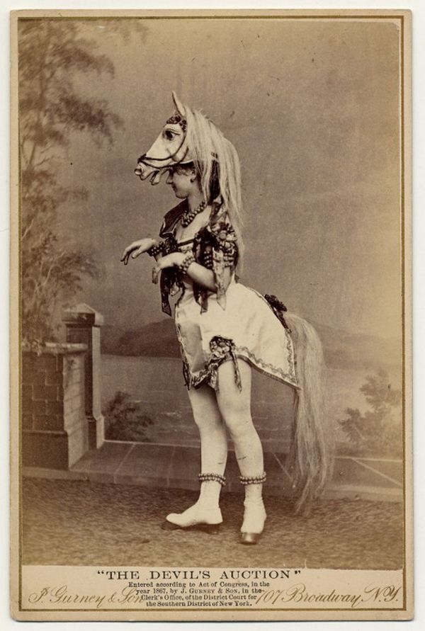 Historical costumed dancer photograph