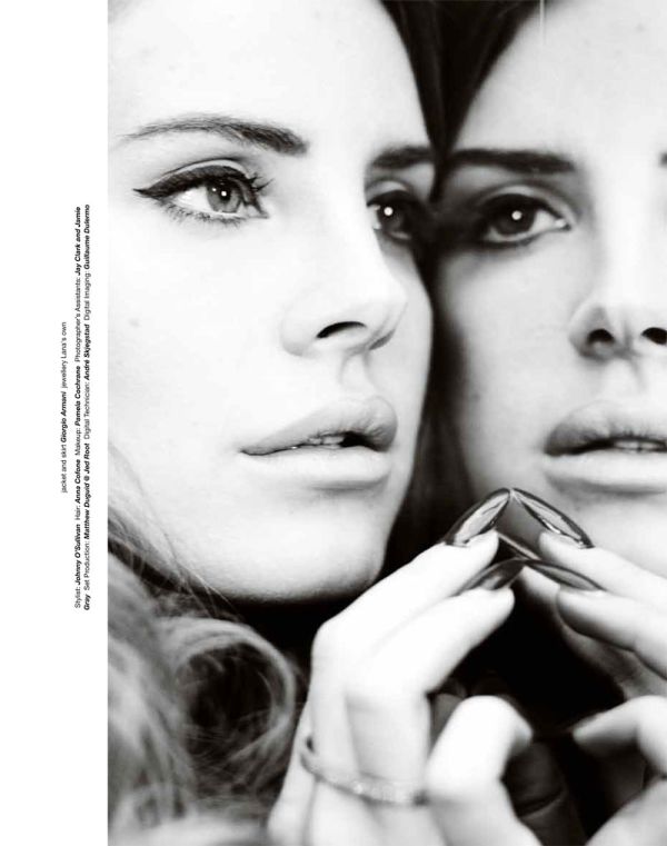 Lana Del Rey fashion still from magazines