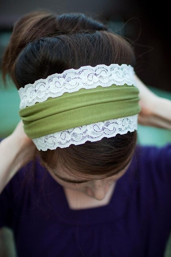 Hair scarf accessory look