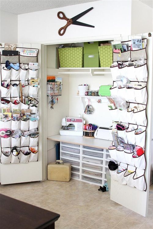 Craft studio with storage furniture