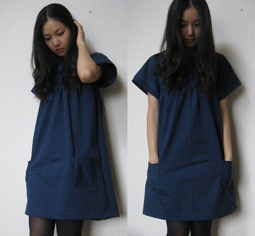 DIY tunic with button detail