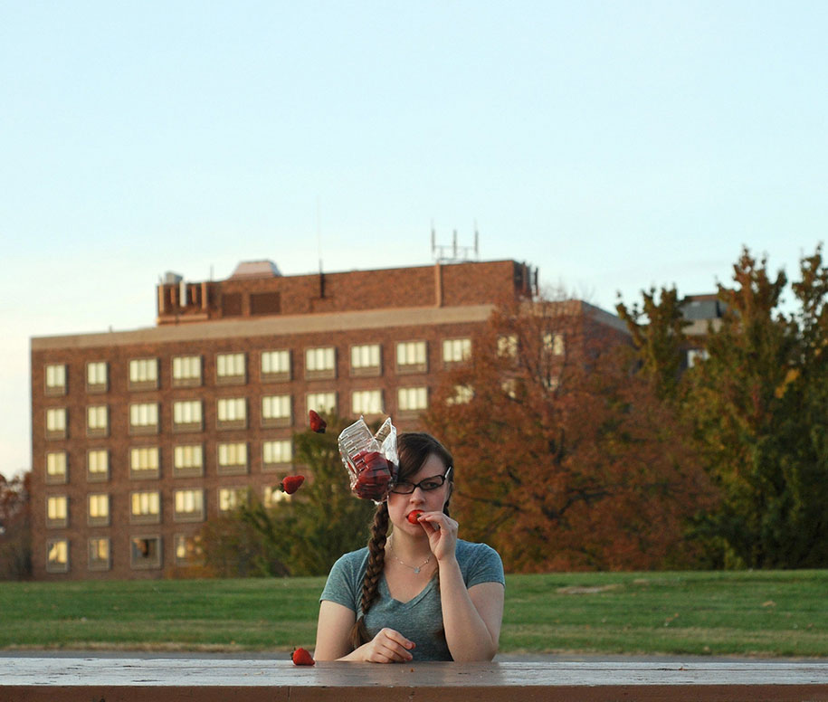 Painfully playful self-portrait by Kaija Straumanis