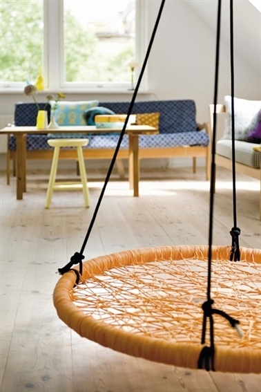 Fun relaxing indoor swing
