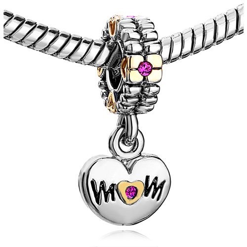 Decorative charm on white background