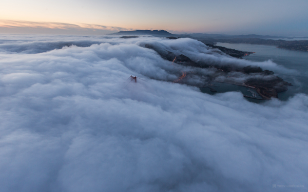 Above The Golden Gate Bridge