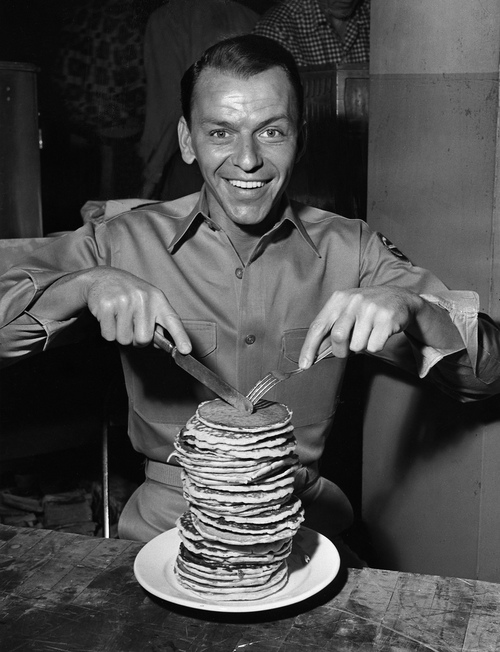 Frank Sinatra in a rare photograph