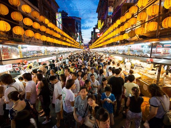 Street food stall serving