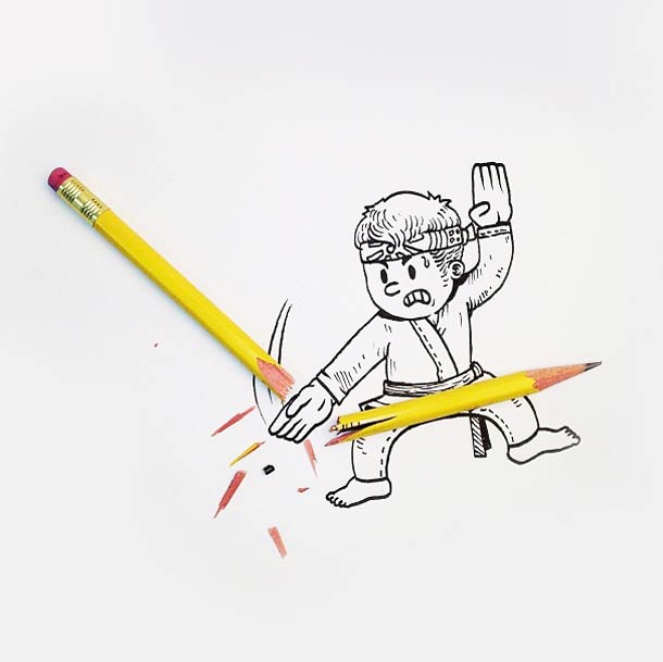 Humorous object drawing