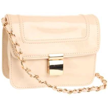 Colourful cross-body bag with patterned strap