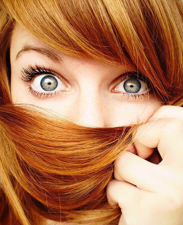 Long fringe blended into layers