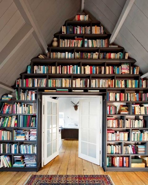 Hidden bookcase door design