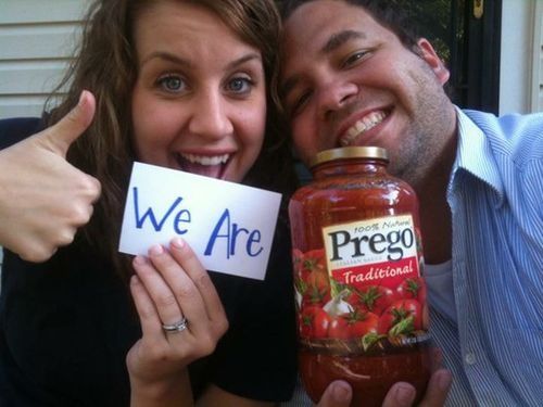Pregnancy reveal photo
