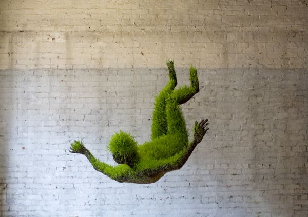 Lives of Grass installation detail by Mathilde Roussel