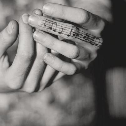 Music note sleeve filler