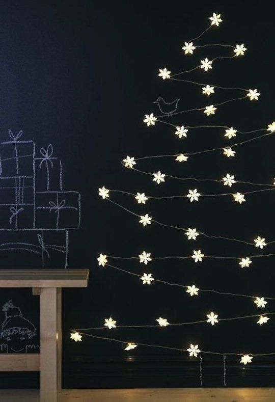 Wall or compact tree styling idea