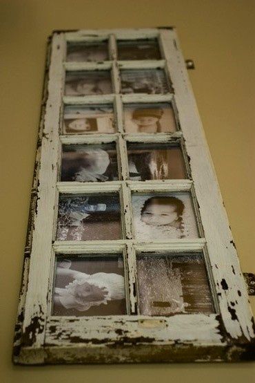 Vintage window picture frame