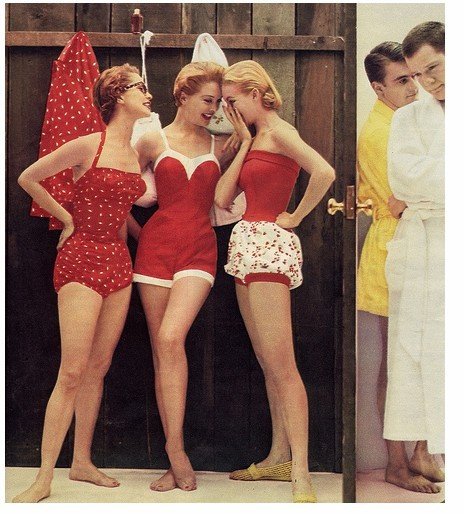 Seaside leisure in retro style