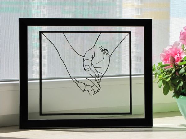 Nature-inspired papercut silhouette