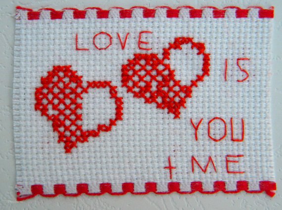Handmade Valentine card example 15