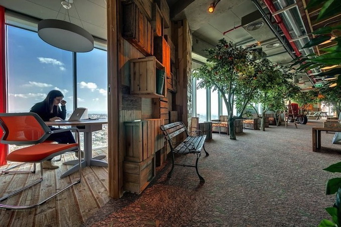 Google Tel Aviv themed meeting area