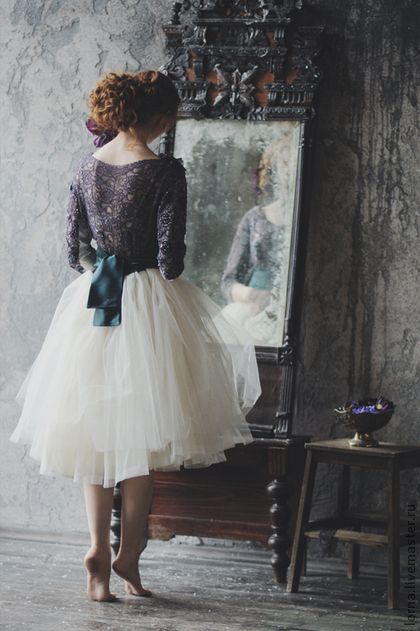 Mirror portrait with fashion styling